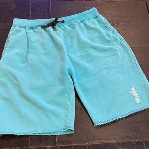 10 Deep LRGR LVNG Men’s Blue Athletic Shorts Black Drawstring Casual XL